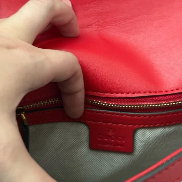 Red marmont Gucci bag - Picture 12 of 13